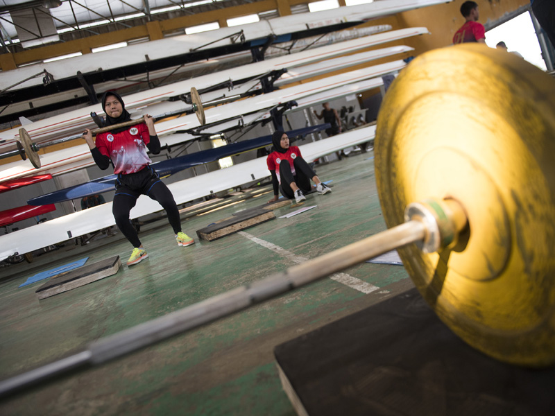 Latihan Atlet Dayung Jelang Olimpiade Tokyo