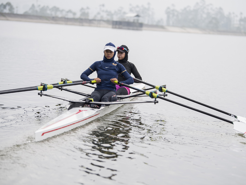 Latihan Dayung Rowing Jelang Olimpiade Tokyo