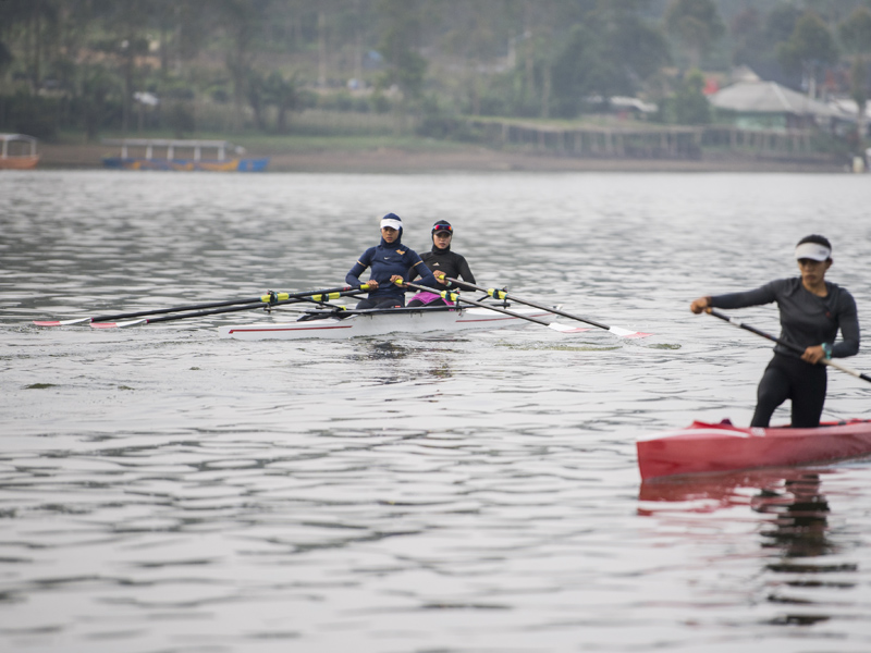 Latihan Dayung Rowing Jelang Olimpiade Tokyo