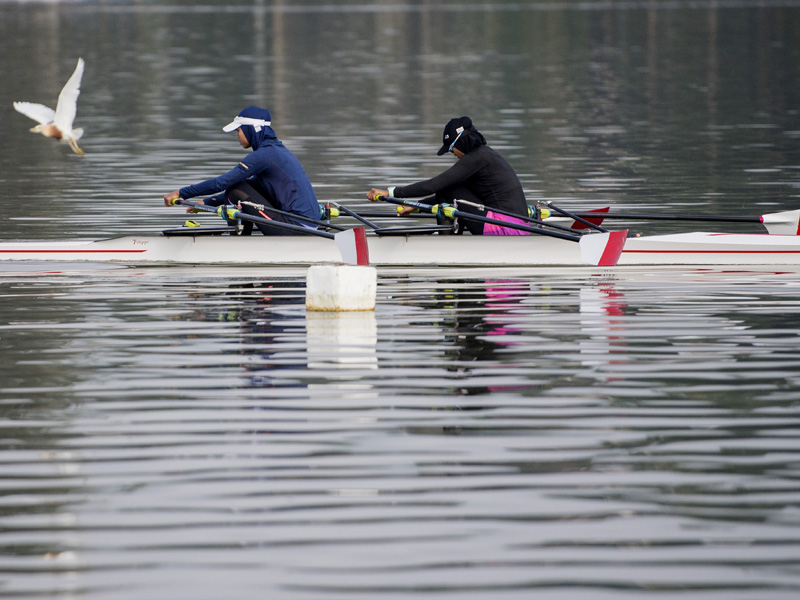 Latihan Dayung Rowing Jelang Olimpiade Tokyo