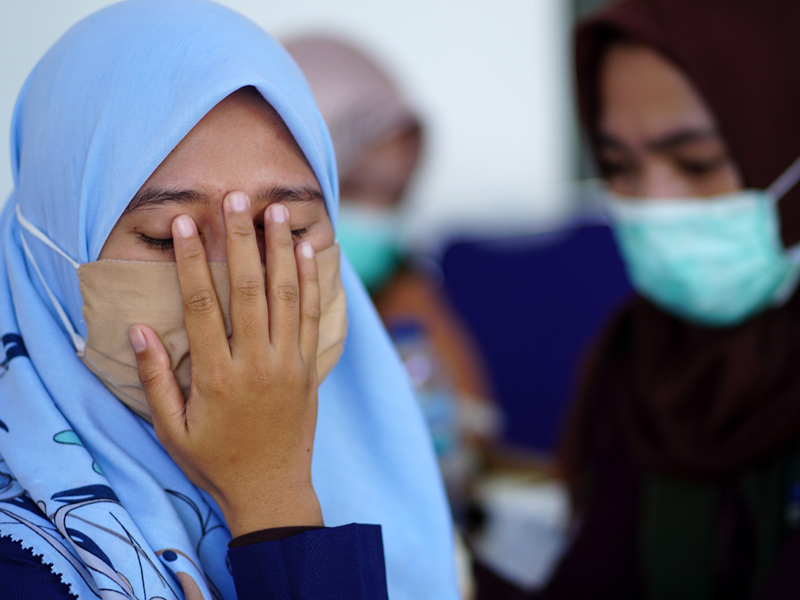 Vaksinasi Covid-19 Massal Polres Gorontalo