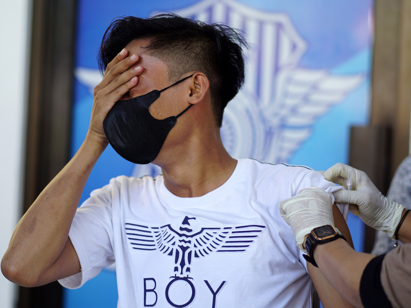 Vaksinasi Covid-19 Massal Polres Gorontalo