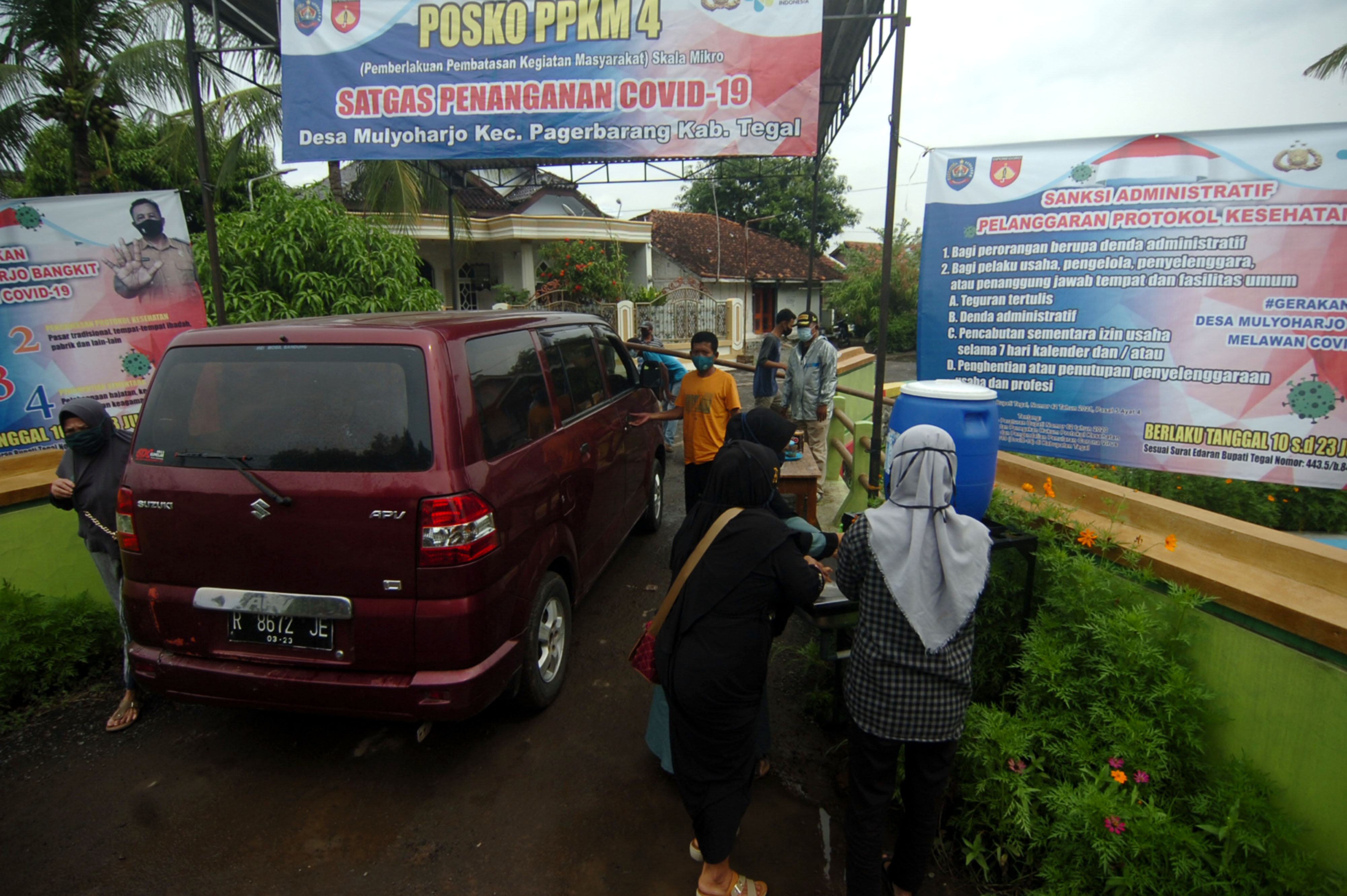 Karantina Desa di Kabupaten Tegal