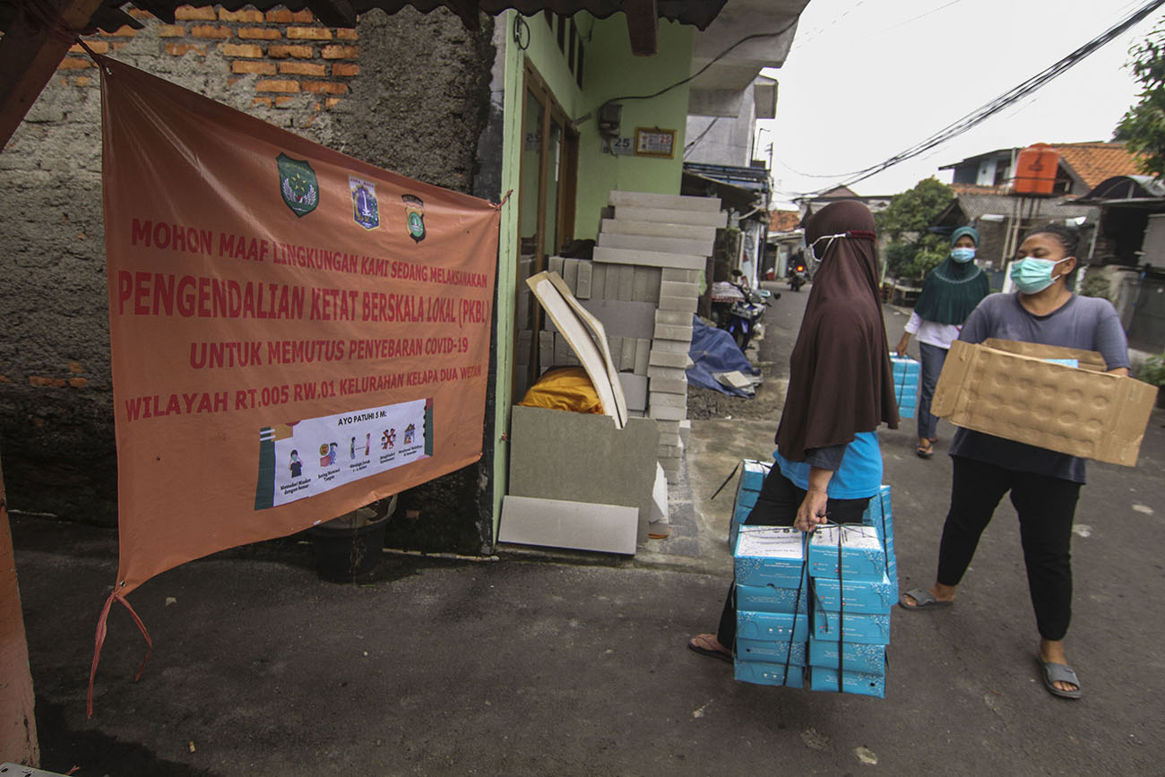 Penerapan Mikro Lockdown di Ciracas