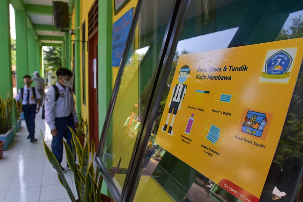 Simulasi Pembelajaran Tatap Muka (PTM) di Medan