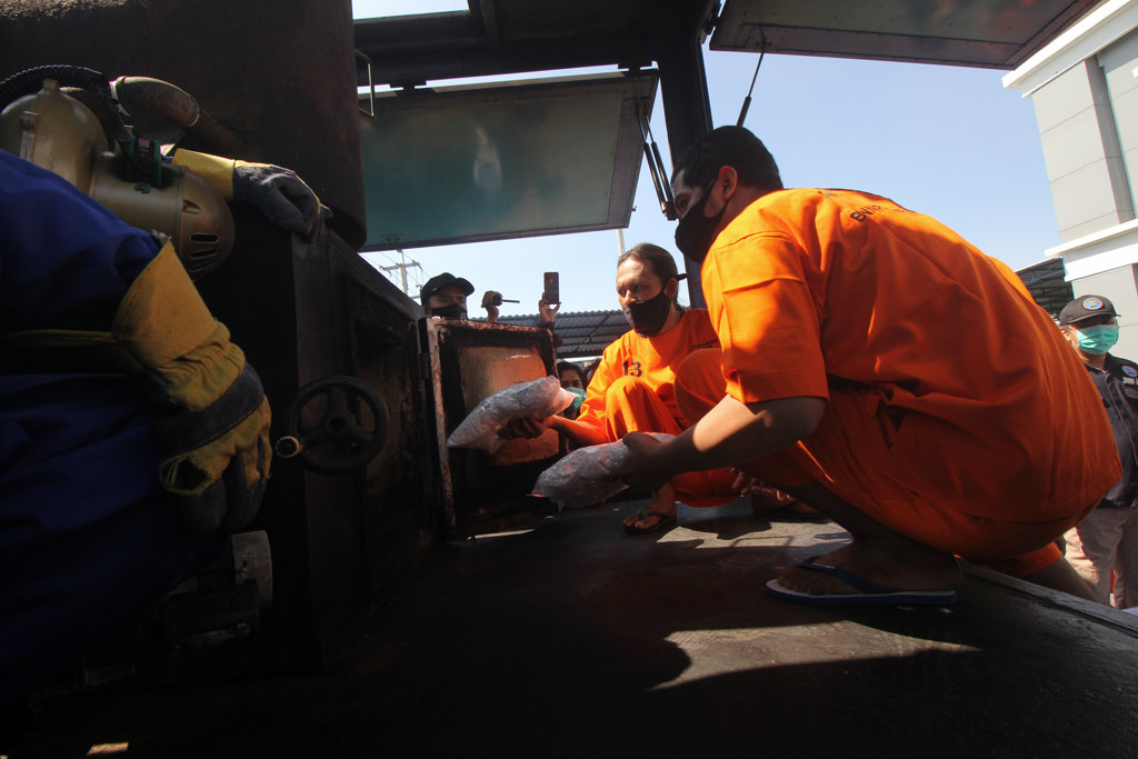 Pemusnahan Barang Bukti Narkoba di BNNP Jaw Timur