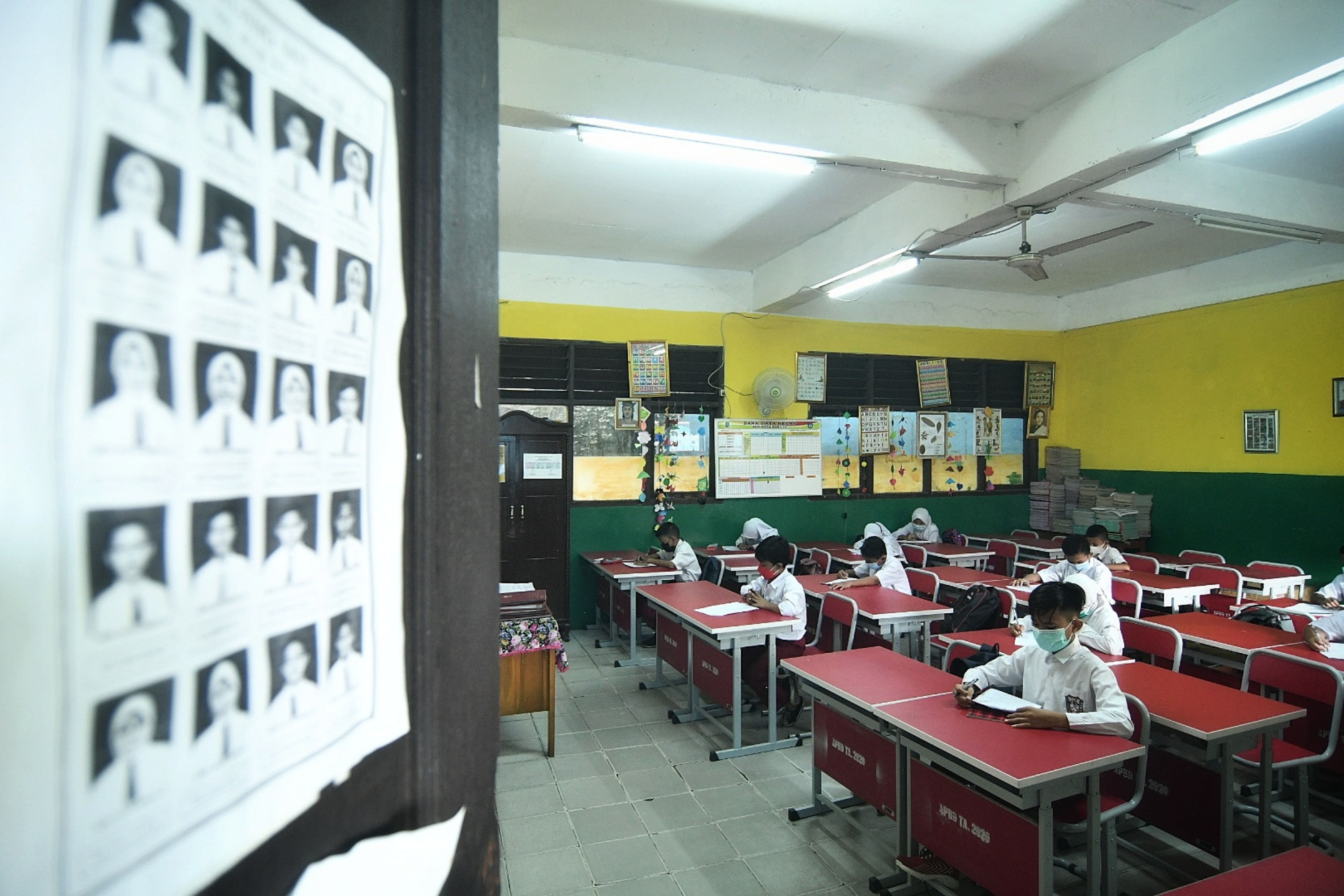 Ujian Sekolah Secara Tatap Muka di Bekasi