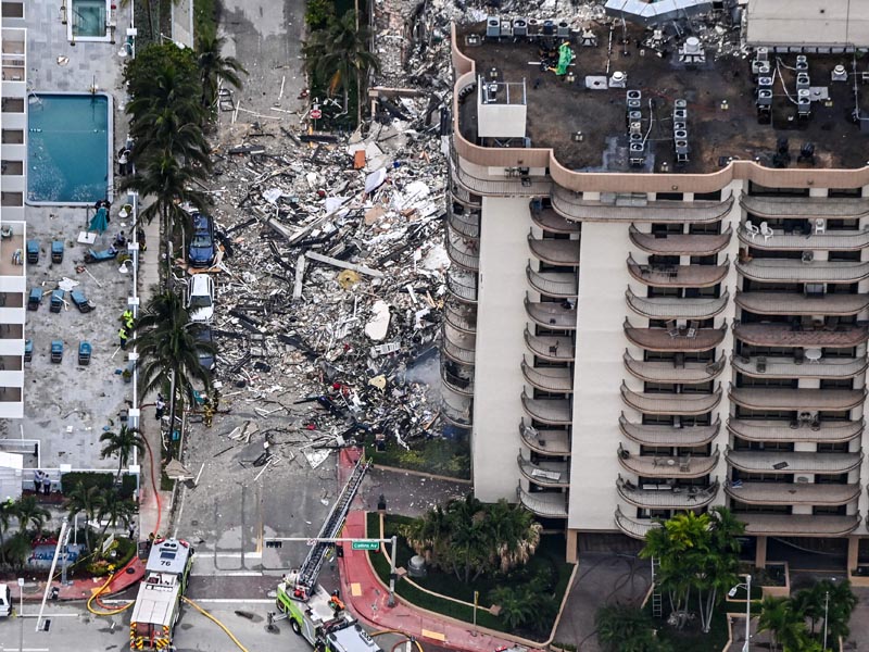 Apartemen Runtuh Di Miami, Satu Orang Meninggal Dunia