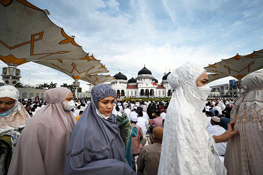 Solat Idul Adha 1442 H di Masjid Baiturrahman 