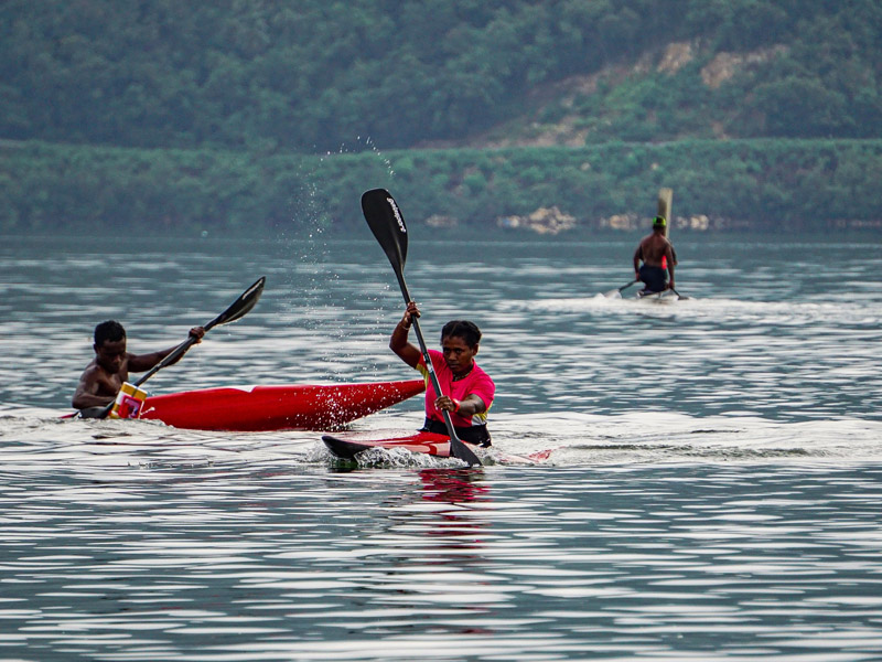 Latihan Atlet Dayung Papua Barat