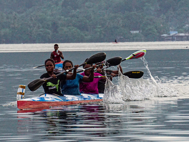 Latihan Atlet Dayung Papua Barat
