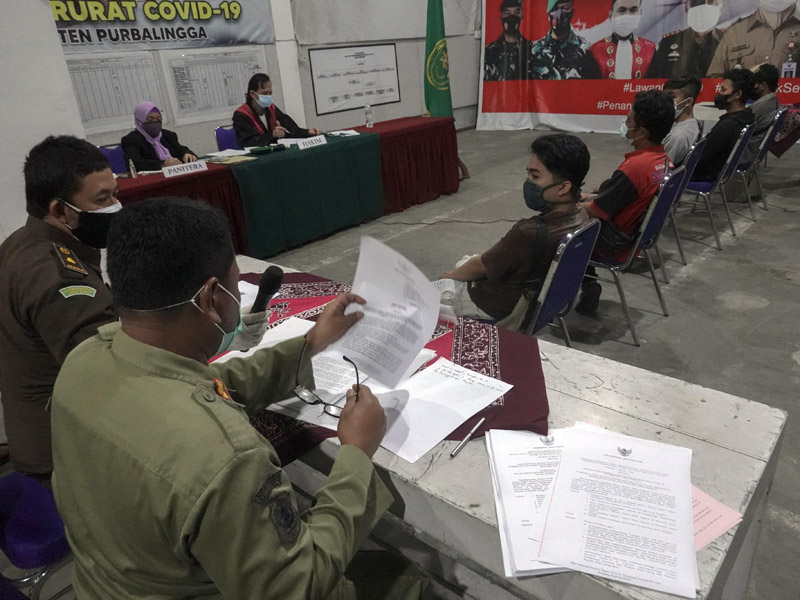 Sidang Pelanggaran PPKM Darurat