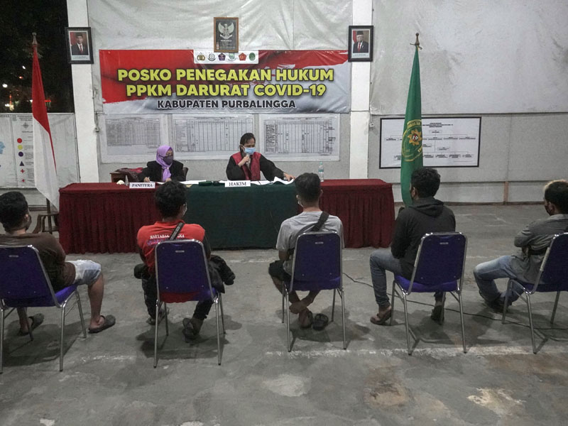 Sidang Pelanggaran PPKM Darurat