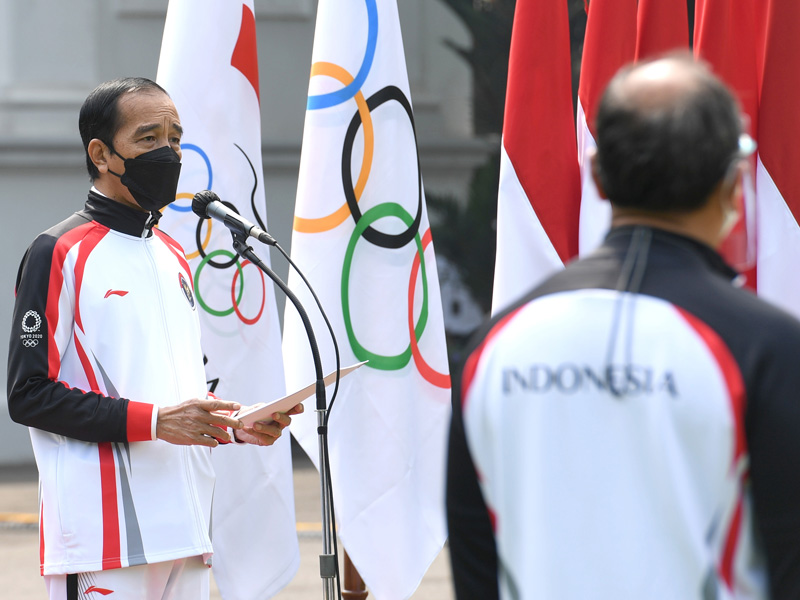 Pelepasan Kontingen Indonesia Untuk Olimpiade Tokyo