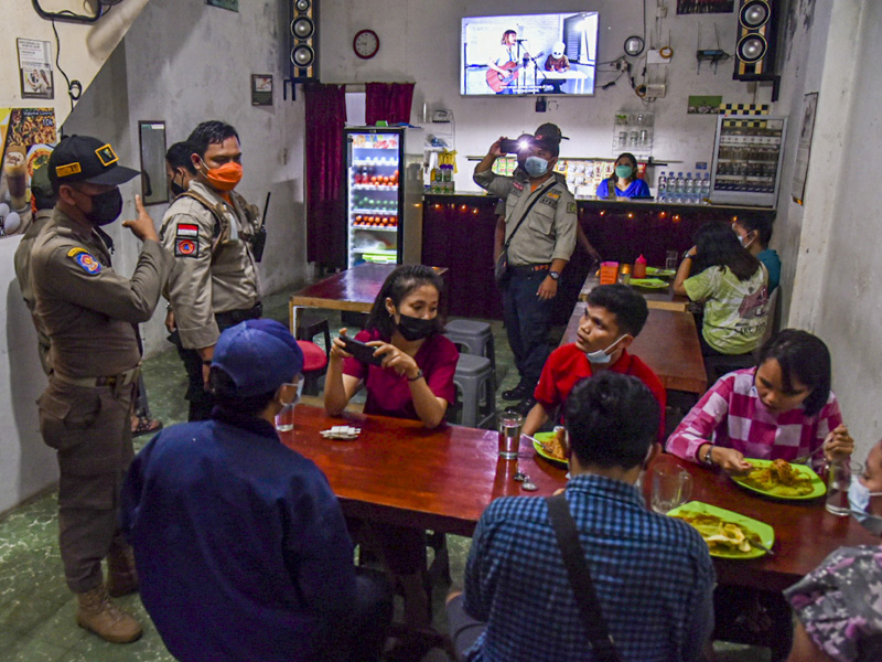 Razia PPKM Darurat Di Medan