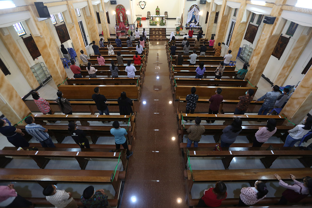 Ibadah Umat Kristiani Selama Perpanjangan PPKM di Aceh