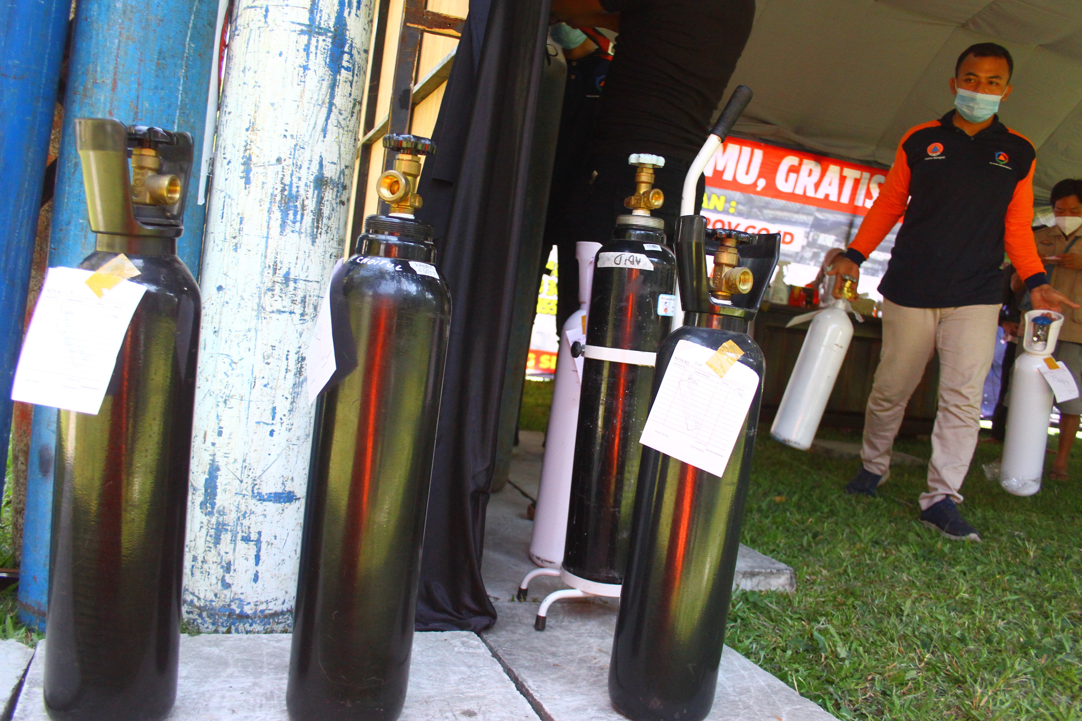 Posko Pengisian Oksigen Gratis di Malang