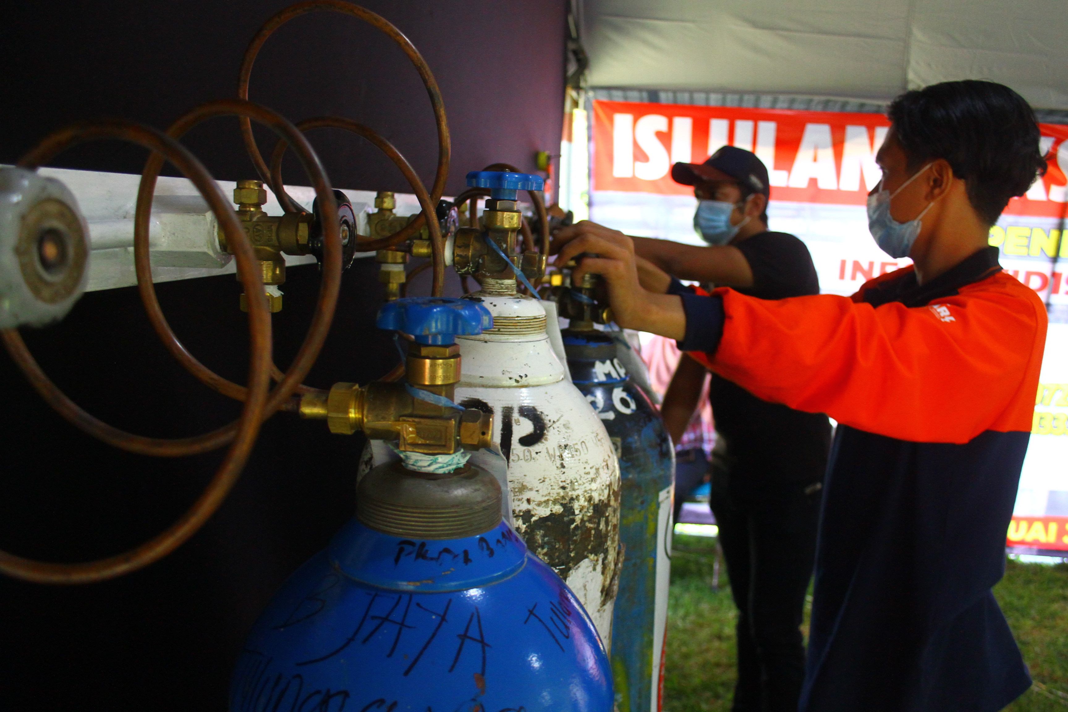 Posko Pengisian Oksigen Gratis di Malang