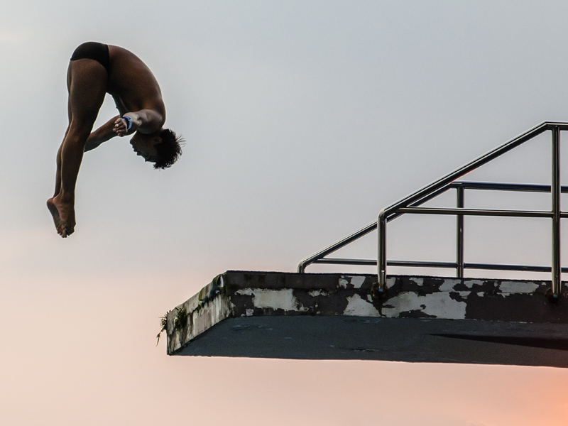 Latihan Cabor Loncat Indah Jabar