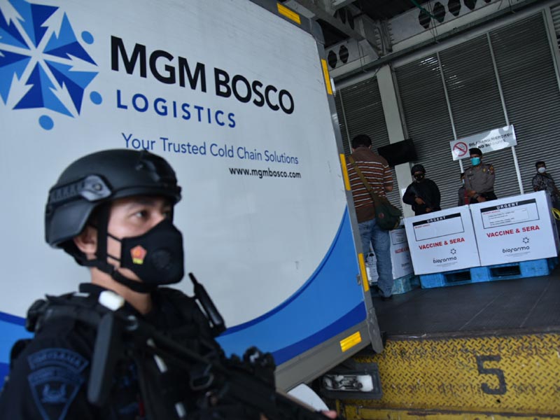 Kedatangan Vaksin Sinovac Di Sumut