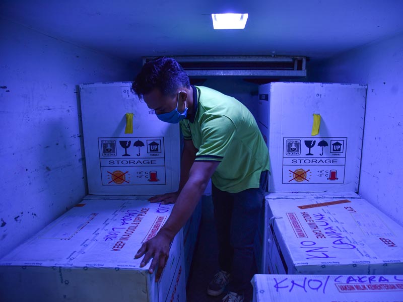 Kedatangan Vaksin Sinovac Di Sumut