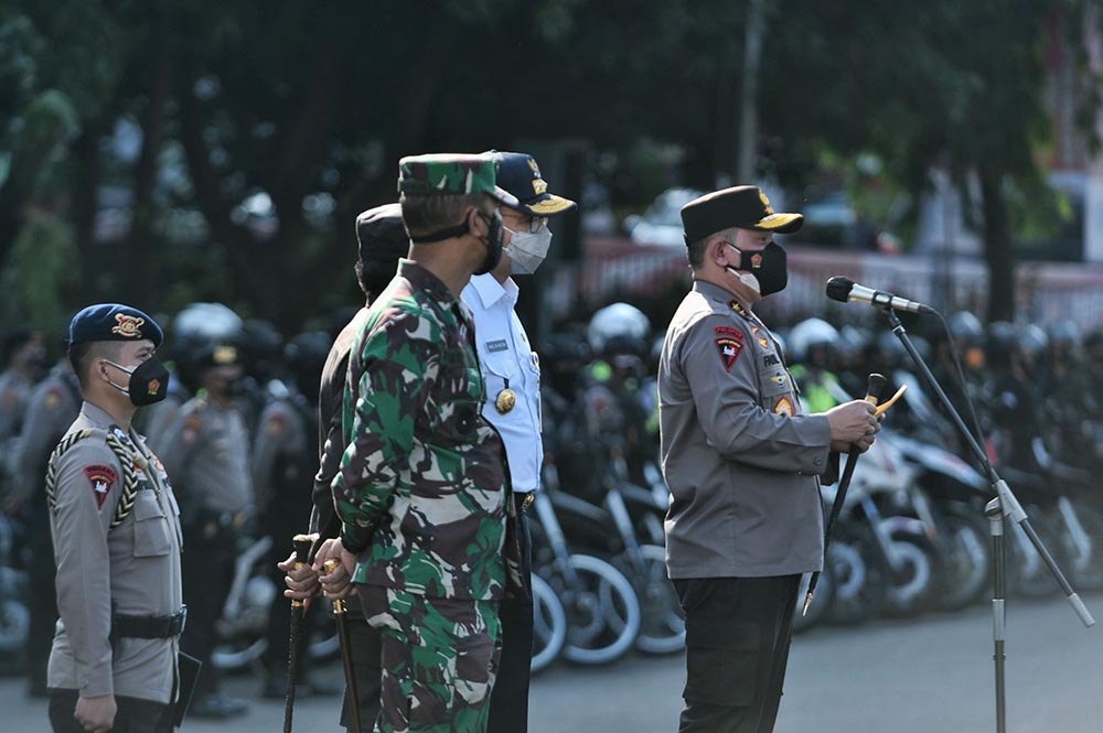 Apel Gelar Pasukan Operasi Kontijensi Penanganan Covid-19