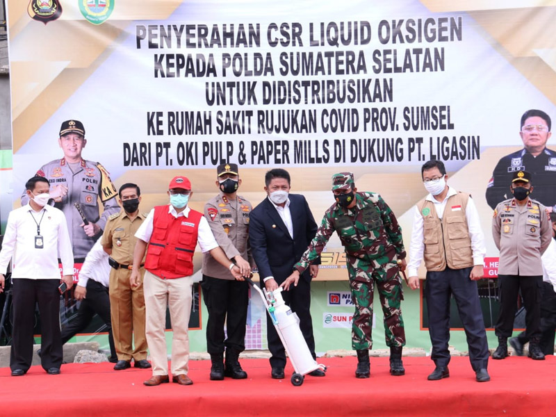 Penyerahan Bantuan CSR Liquid Oksigen Dari Asia Pulp & Paper (APP) Sinar Mas