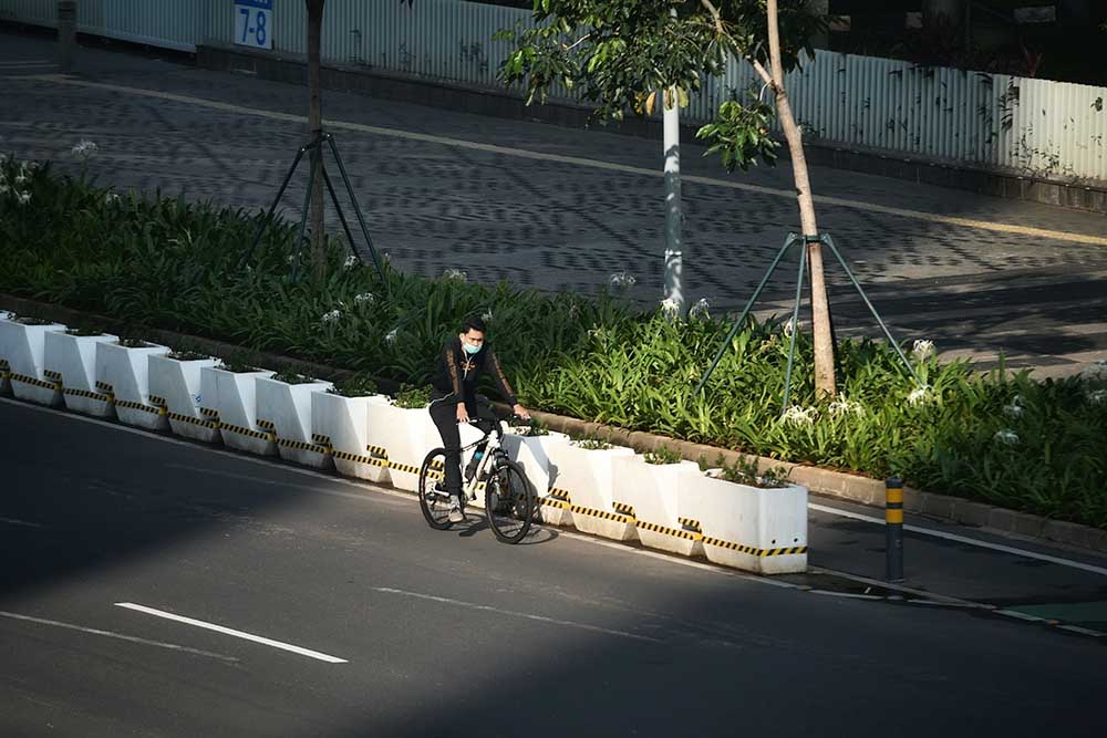 Penindakan Bagi Warga Yang Nekat Bersepeda Saat PPKM Darurat