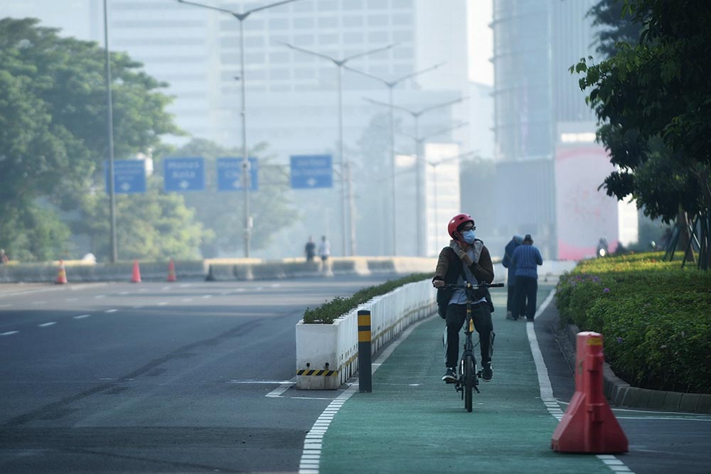 Penindakan Bagi Warga Yang Nekat Bersepeda Saat PPKM Darurat