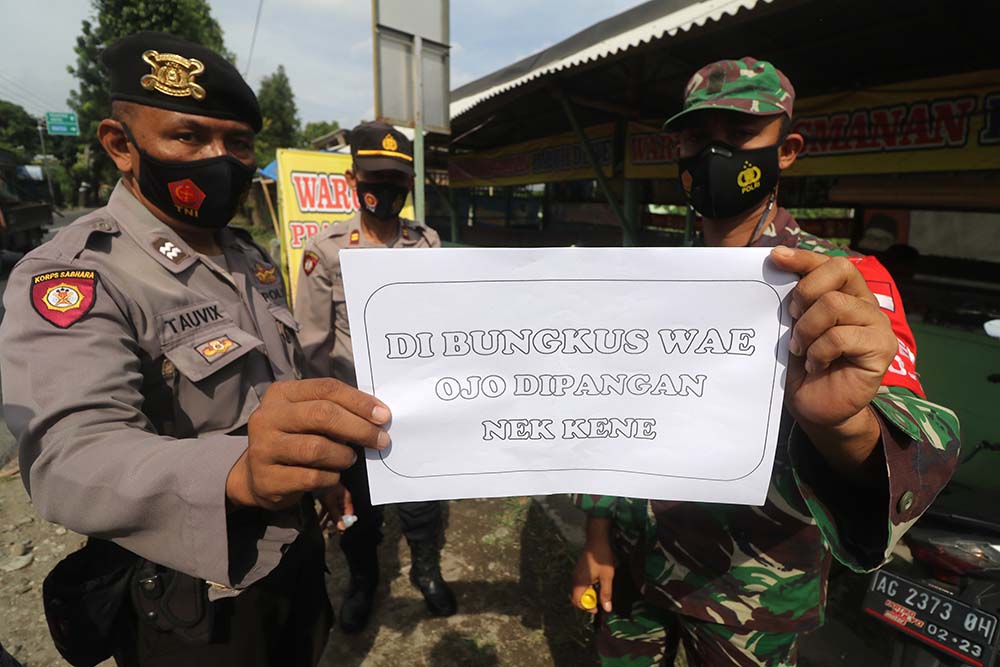 Himbauan Tidak Makan di Tempat