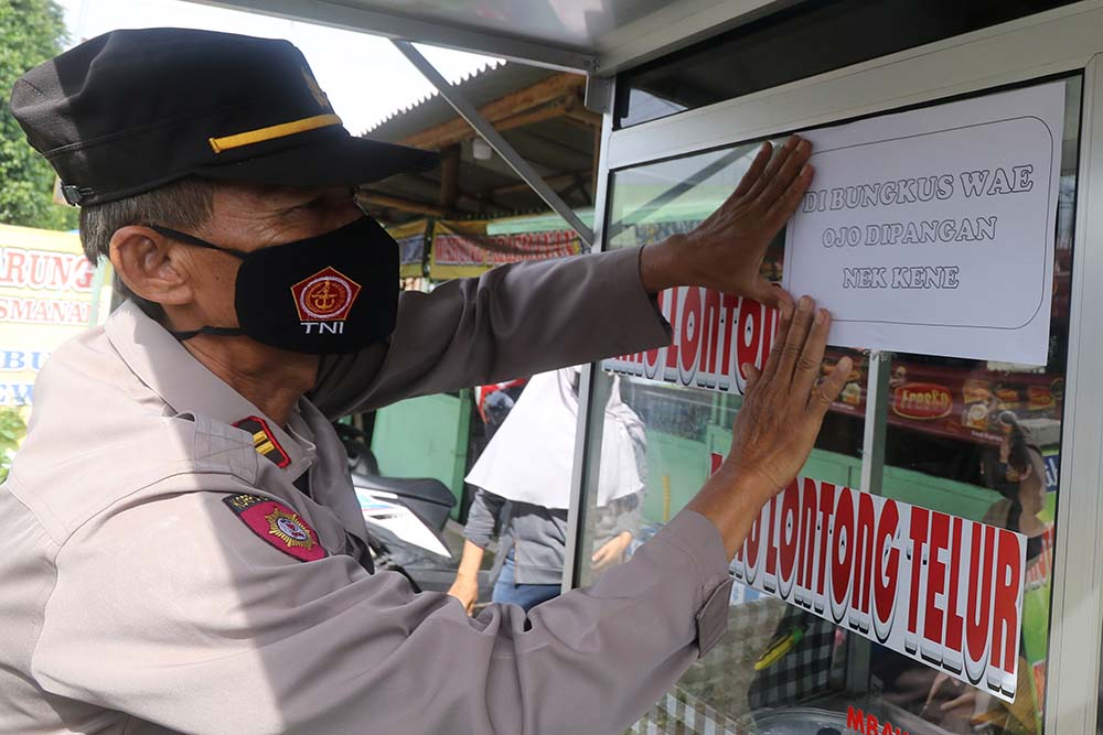 Himbauan Tidak Makan di Tempat