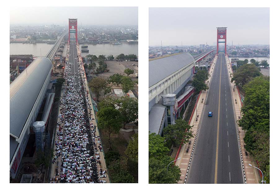 Pusat Kota Palembang Tanpa Salat Idul Adha 1442 H 