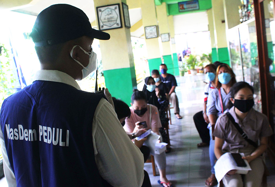 NasDem Peduli Menggelar Vaksinasi Serentak di Lima Wilayah Jakarta 