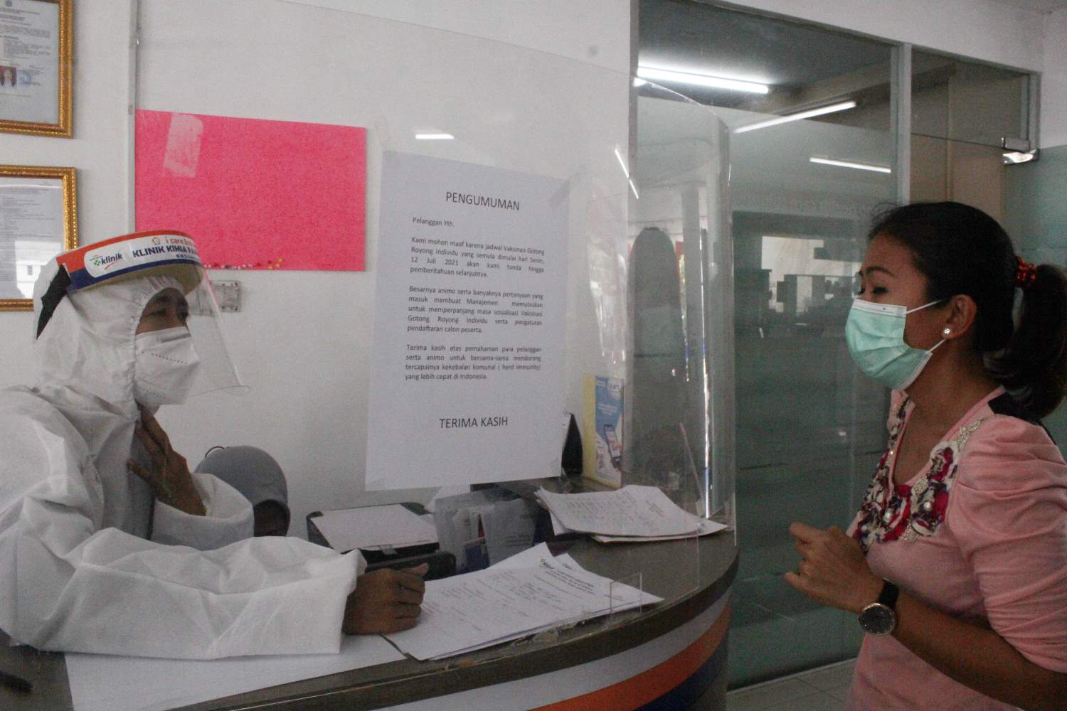  PT Kimia Farma Menunda Penyelenggaraan Vaksinasi Individu 