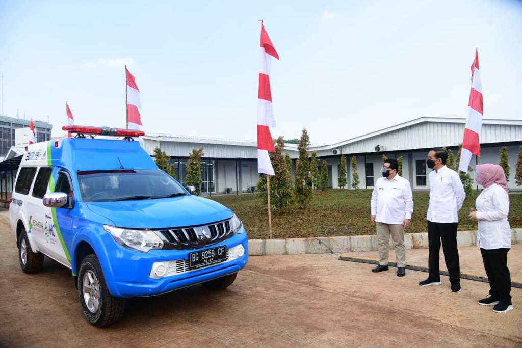 Presiden Jokowi Resmikan RS Modular Pertamina