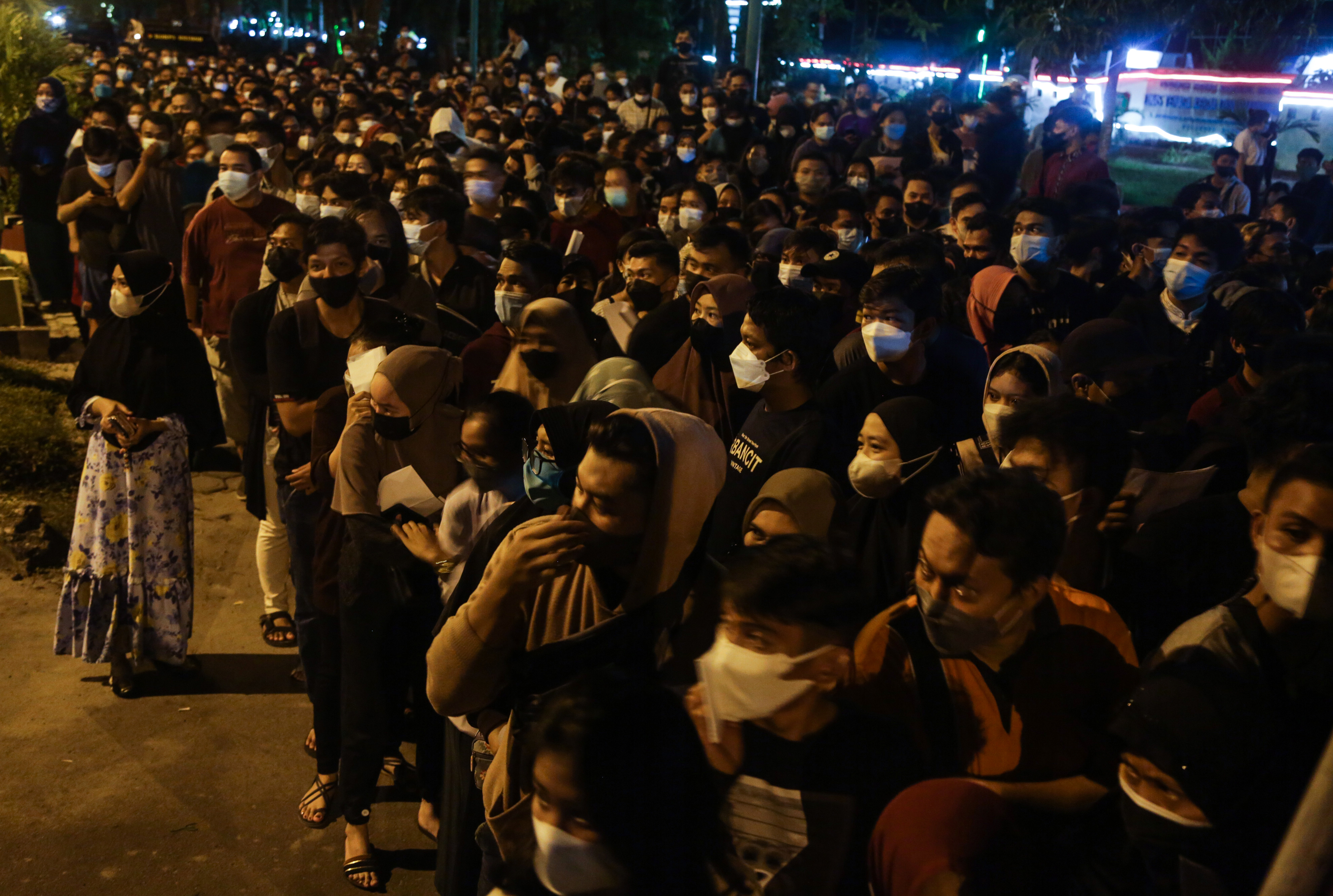 Antrean Pendaftaran Vaksin di Palangkaraya