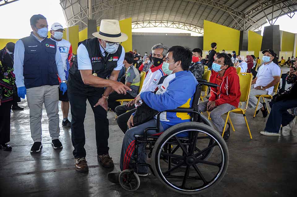 Vaksinasi Bagi Penyandang Disabilitas di kabupaten Bandung