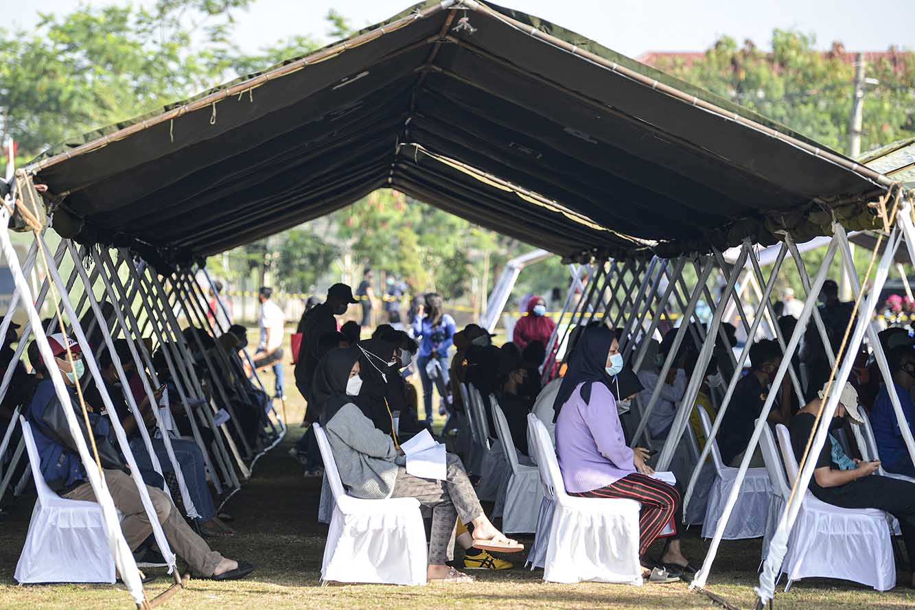 Sentra vaksinasi Covid-19 Korps Marinir