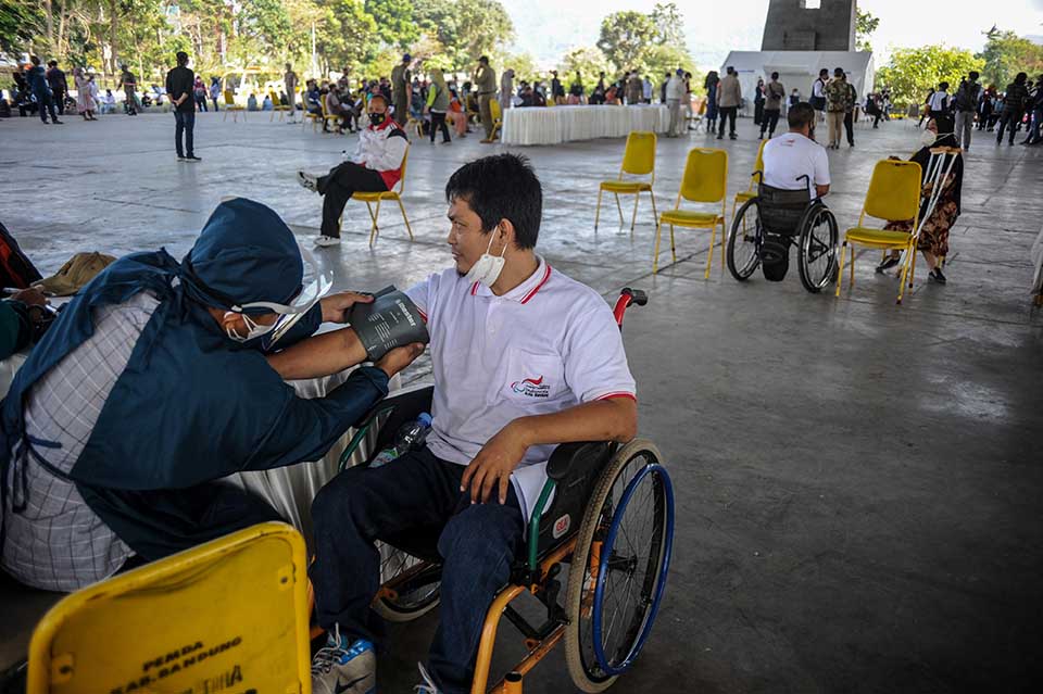 Vaksinasi Bagi Penyandang Disabilitas di kabupaten Bandung