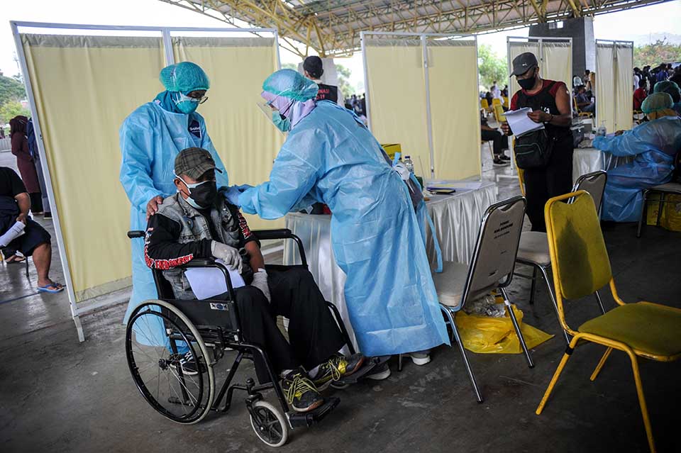 Vaksinasi Bagi Penyandang Disabilitas di kabupaten Bandung