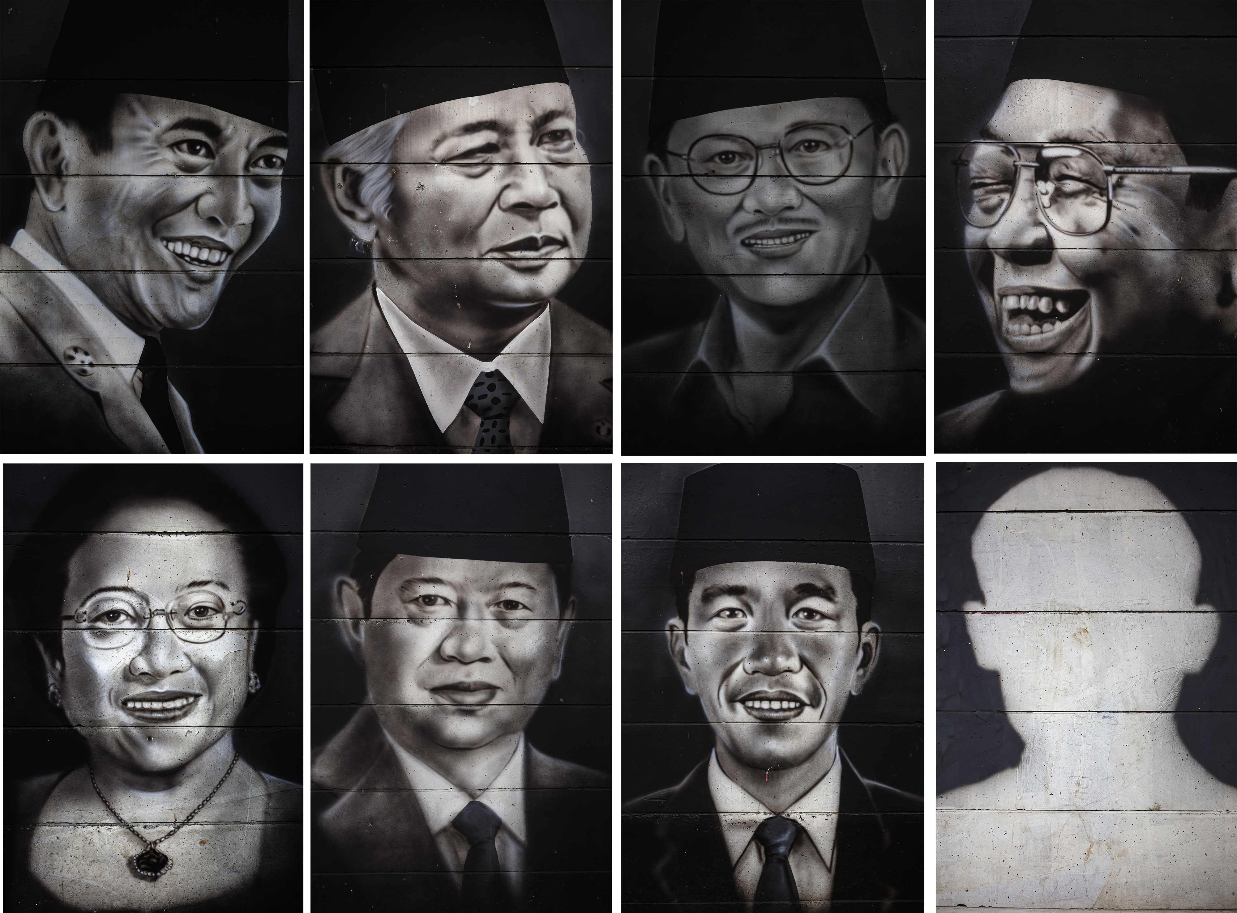 Mural Wajah Presiden Republik Indonesia 