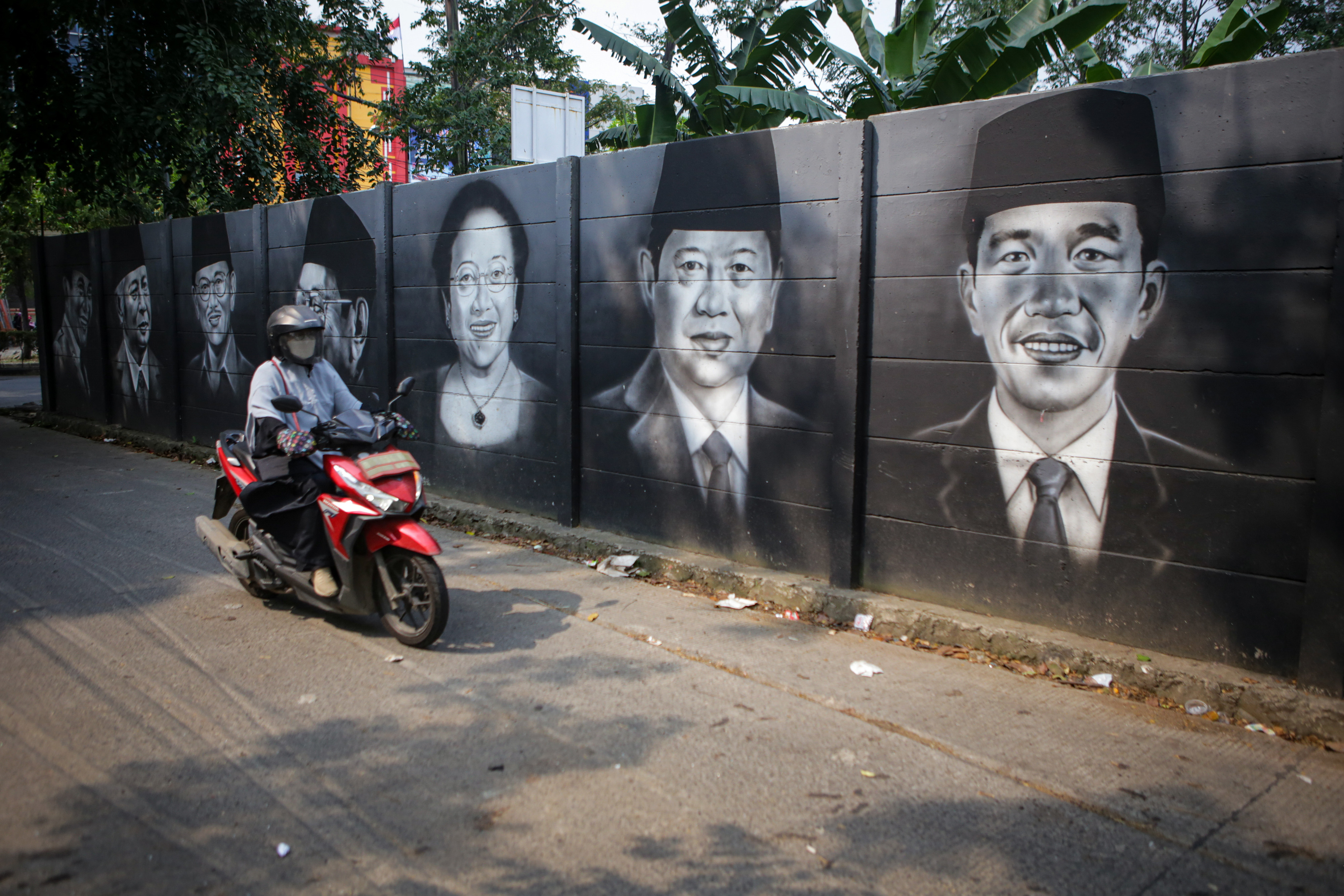 Mural Wajah Presiden Republik Indonesia 