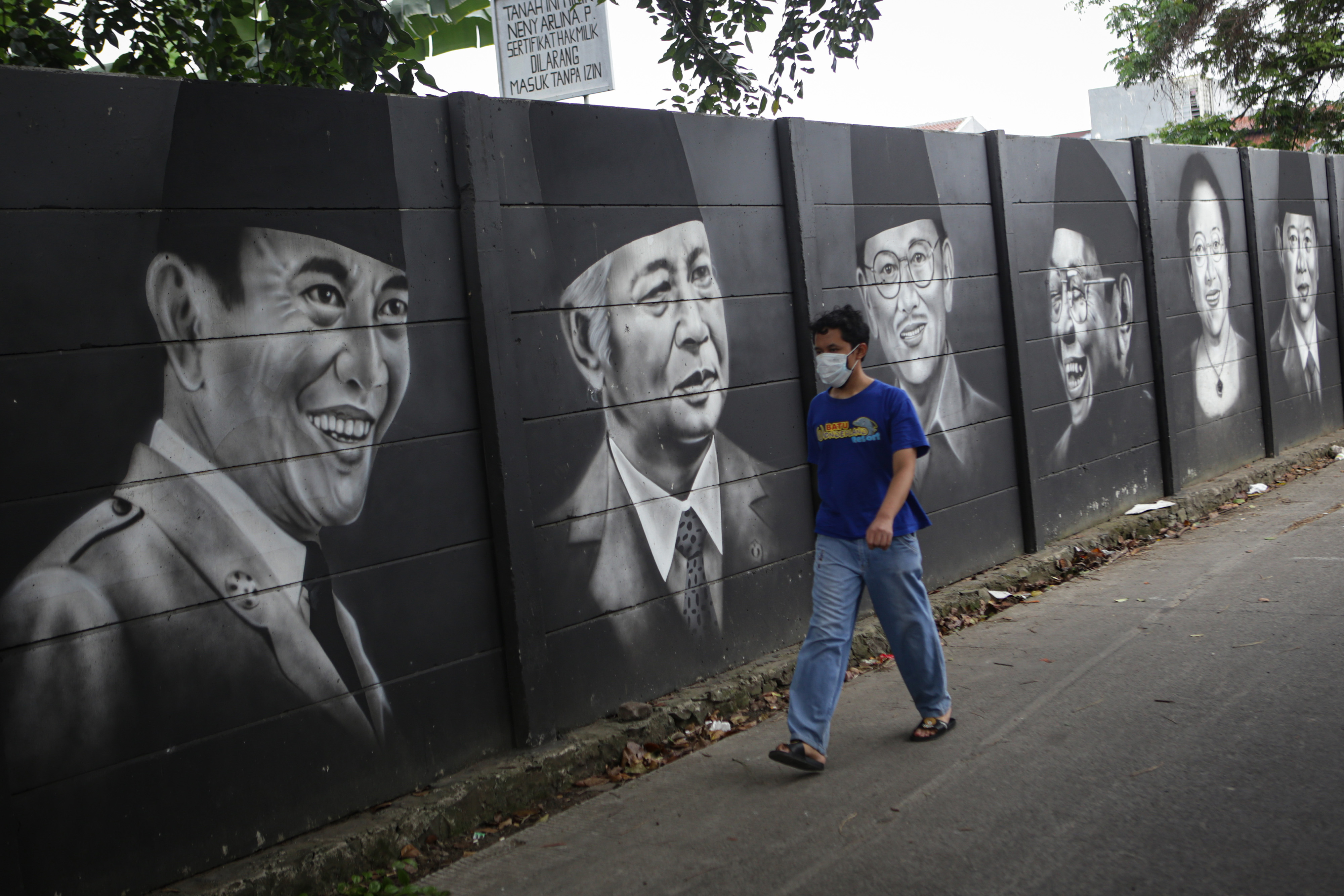 Mural Wajah Presiden Republik Indonesia 