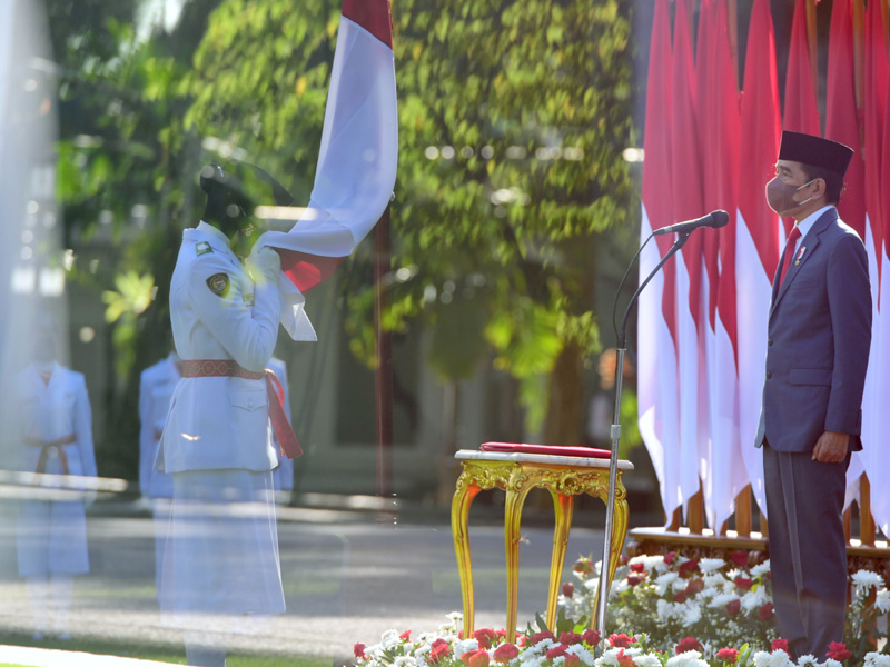 Upacara Pengukuhan Paskibra Di Istana Merdeka