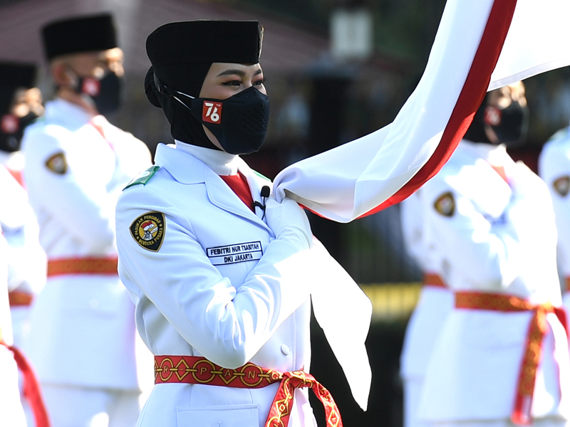 Upacara Pengukuhan Paskibra Di Istana Merdeka