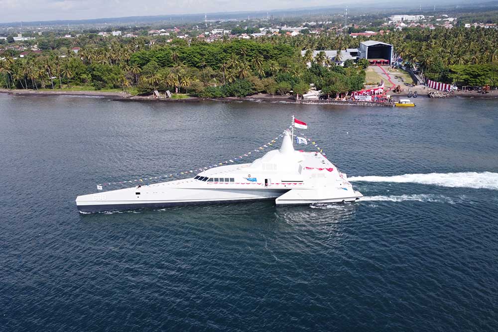 Peluncuran KRI Golok Produksi Dalam Negeri