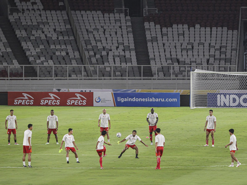Latihan Persik Kediri Jelang Laga Pembukaan BRI Liga 1
