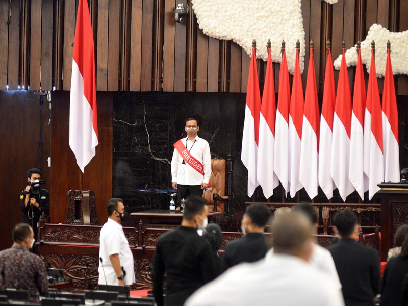 Gladi Kotor Pidato Presiden Jokowi Pada Sidang Tahunan MPR 2020