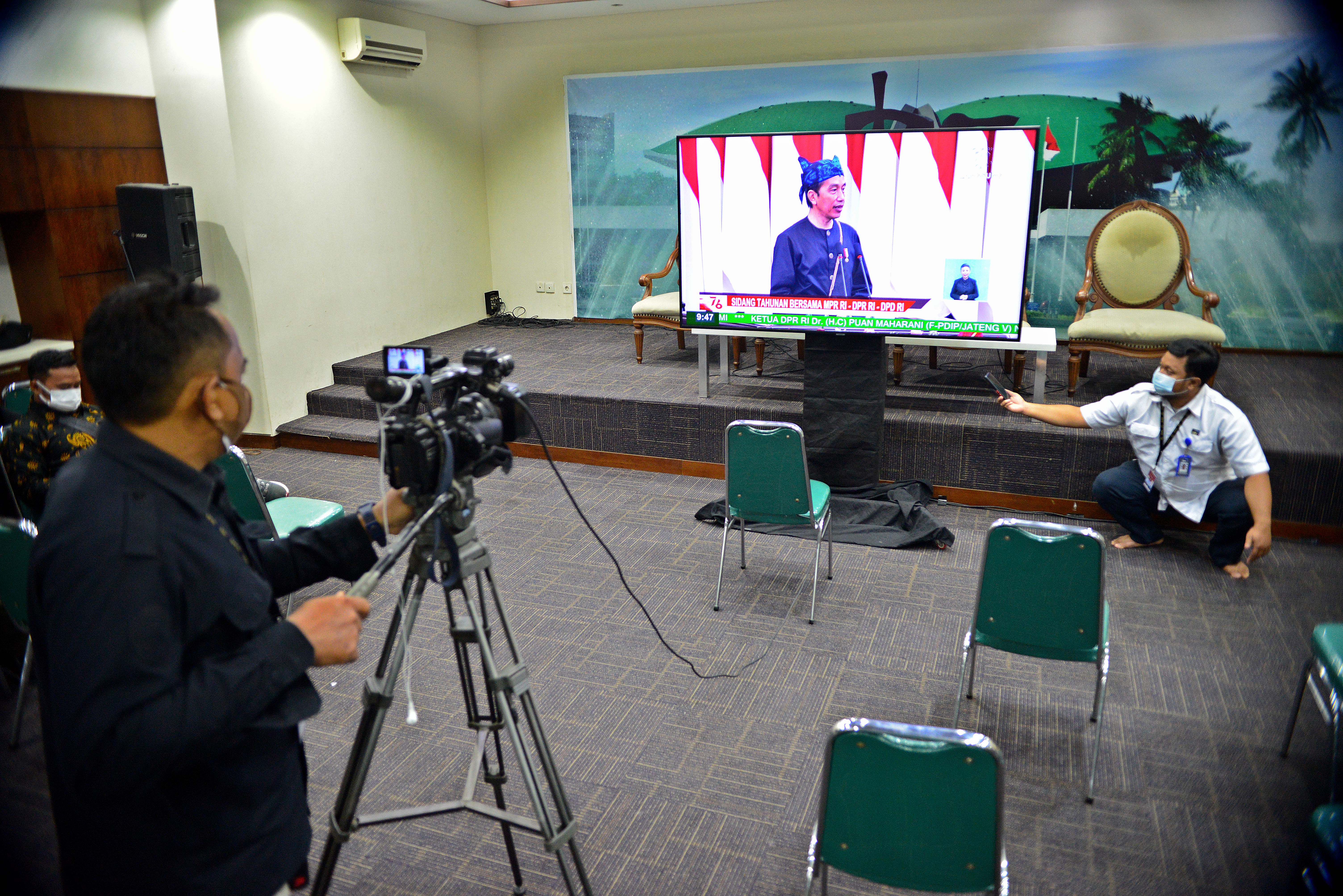 Presiden Jokowi Sampaikan Pidato Pada Sidang Tahunan MPR RI