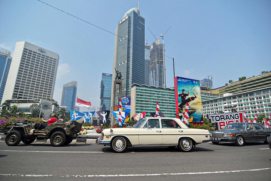 Kendaraan Presiden Soekarno Ikut Konvoi Parade Mobil Antik HUT Kemerdekaan RI